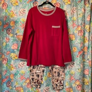 CUDDL DUDS Regular Fleecewear Stretch Jogger Pajamas Set A381825